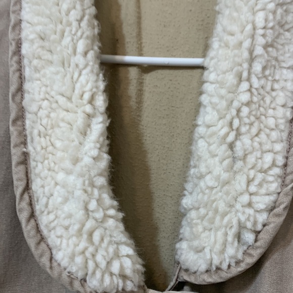 Esprit Spirt Vintage Bomber jacket Sherpa Collar size L RARE FIND - Picture 3 of 9